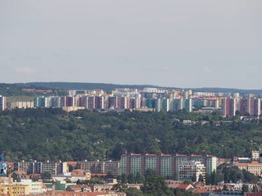 Çek Cumhuriyeti 'nin Brno kentindeki hava manzarası