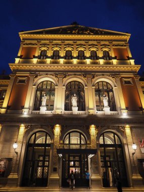 VIENNA, AUSTRIA - CIRCA AĞUSTRust 2022: Wiener Musikverein tercümesi Viyana Müzik Birliği konser salonu