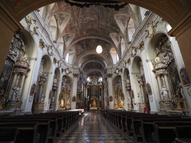 BRNO, CZECH Cumhuriyet - CIRCA EPTESİ 2022: Kostel sv Janu çeviri Saint John Kilisesi