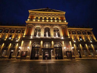 VIENNA, AUSTRIA - CIRCA AĞUSTRust 2022: Wiener Musikverein tercümesi Viyana Müzik Birliği konser salonu