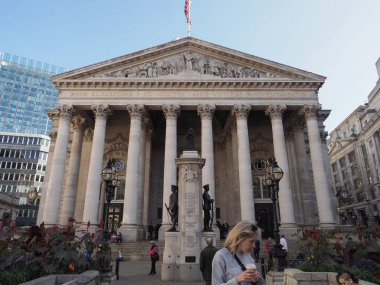 LONDON, İngiltere - CIRCA ECTOBER 2022: Kraliyet Borsası