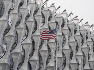 LONDON, İngiltere - CIRCA ECTOBER 2022: Amerika Birleşik Devletleri Büyükelçiliği