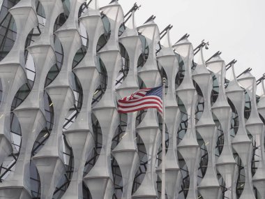 LONDON, İngiltere - CIRCA ECTOBER 2022: Amerika Birleşik Devletleri Büyükelçiliği