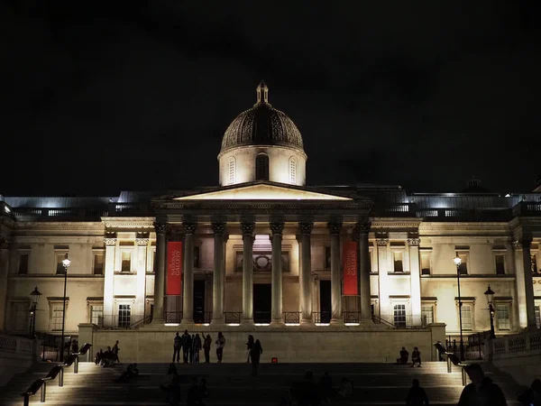 London Großbritannien Circa Oktober 2022 Trafalgar Square Bei Nacht — Stockfoto