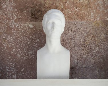 DONAUSTAUF, GERMANY - CIRCA HAZİRAN 2022: Alman besteci Carl Maria von Weber 'in Walhalla Tapınağı' nda 1978 yılında heykeltıraş Schorer tarafından basılması