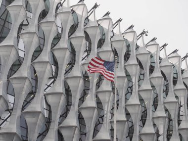LONDON, İngiltere - CIRCA ECTOBER 2022: Amerika Birleşik Devletleri Büyükelçiliği