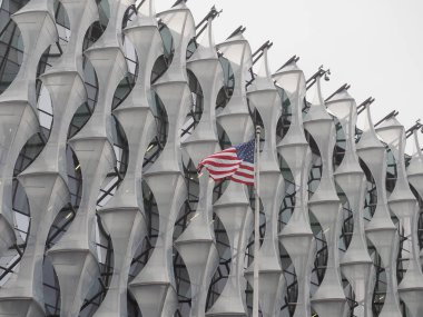 LONDON, İngiltere - CIRCA ECTOBER 2022: Amerika Birleşik Devletleri Büyükelçiliği