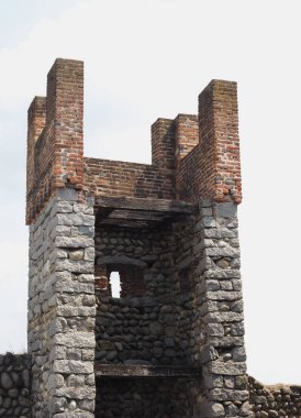 Ricetto fortified medieval village in Candelo, Italy