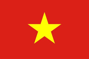 Vietnam ulusal bayrağı, Asya