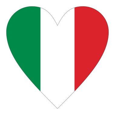 I love Italy isolated over white background