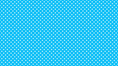 white polka dots pattern over deep sky blue useful as a background