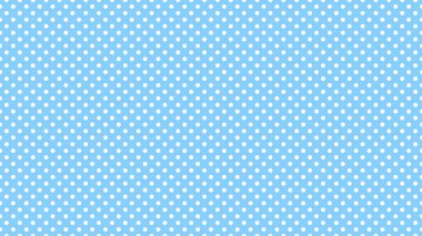 white polka dots pattern over light sky blue useful as a background