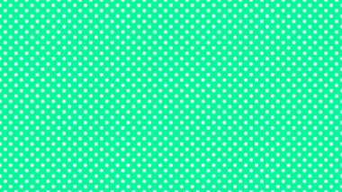 white polka dots pattern over medium spring green useful as a background