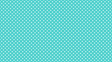 white polka dots pattern over medium turquoise useful as a background