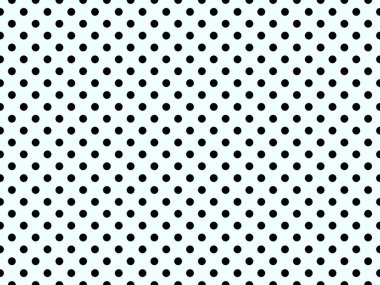 black polka dots pattern over azure useful as a background