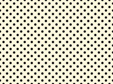 black polka dots pattern over cornsilk useful as a background