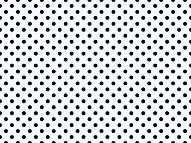 black polka dots pattern over ghost white useful as a background
