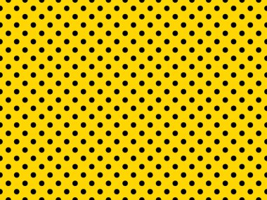 black polka dots pattern over gold useful as a background
