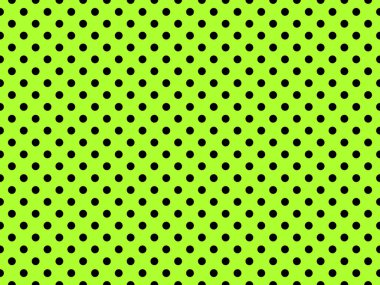 black polka dots pattern over green yellow useful as a background