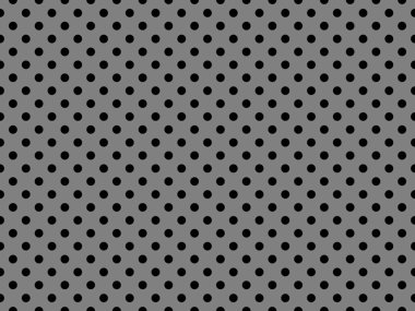 black polka dots pattern over gray useful as a background