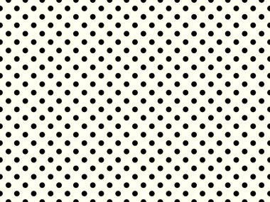 black polka dots pattern over ivory useful as a background