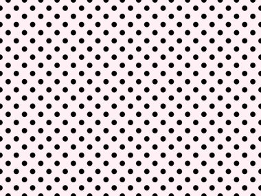 black polka dots pattern over lavender blush useful as a background