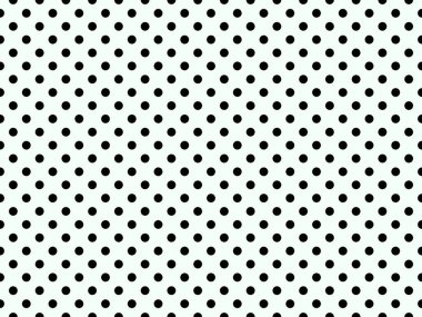 black polka dots pattern over mint cream useful as a background