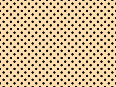 black polka dots pattern over navajo white useful as a background