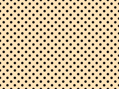 black polka dots pattern over moccasin useful as a background