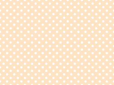 white polka dots pattern over bisque useful as a background