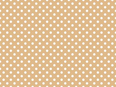 white polka dots pattern over burly wood useful as a background