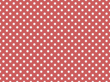 white polka dots pattern over indian red useful as a background