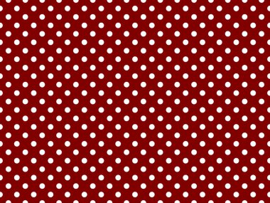 white polka dots pattern over maroon useful as a background
