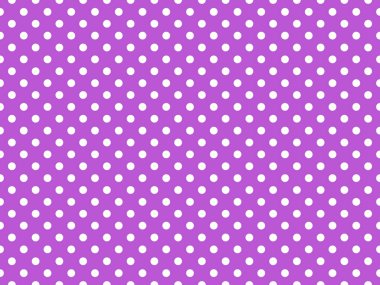 white polka dots pattern over medium orchid useful as a background
