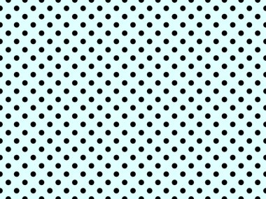 black polka dots pattern over light cyan useful as a background