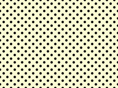 black polka dots pattern over light goldenrod yellow useful as a background