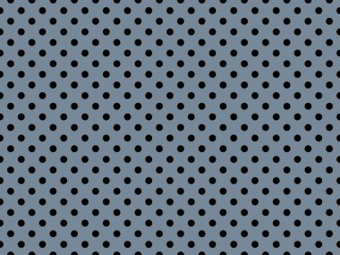 black polka dots pattern over light slate gray useful as a background