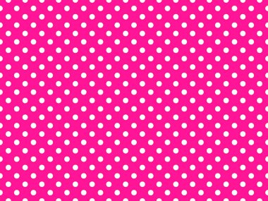 white polka dots pattern over deep pink useful as a background