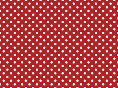 white polka dots pattern over firebrick useful as a background