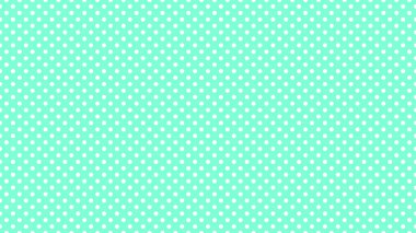 white polka dots pattern over aquamarine useful as a background