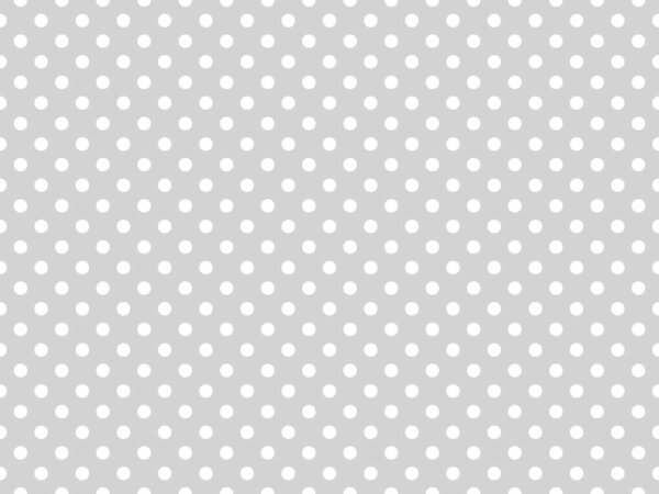white polka dots pattern over light gray useful as a background
