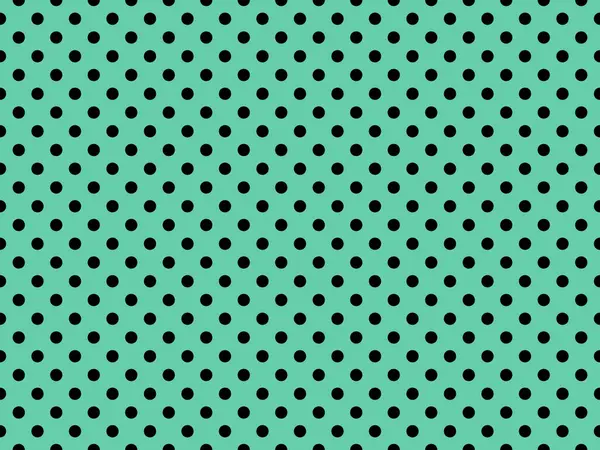 black polka dots pattern over medium aquamarine useful as a background