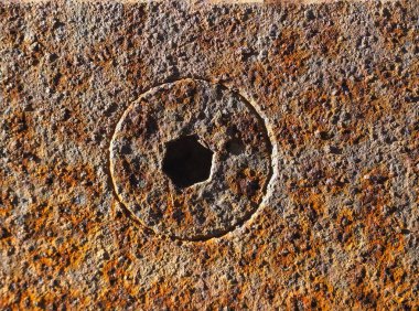 industrial style brown rusted steel texture useful as a background