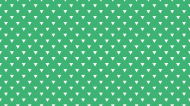 white colour triangles pattern over medium sea green useful as a background