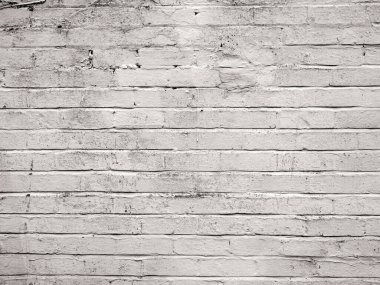 industrial style White brick wall useful as a background