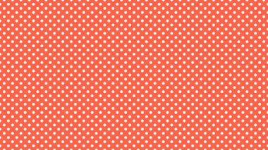 white polka dots pattern over tomato useful as a background