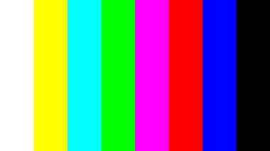 colour bars are a television test pattern