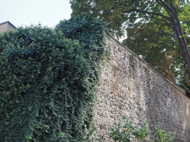 Ruins of the old city wall in Brno, Czech Republic