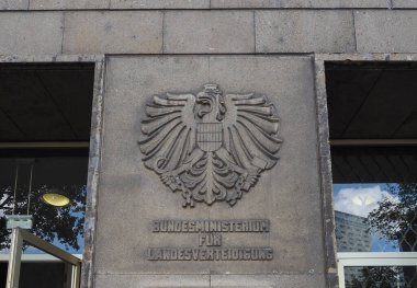 VIENNA, AUSTRIA - CIRCA EPTEMBER 2022: Bundesministerium fuer Landesverteidigung Ulusal Savunma Bakanlığı