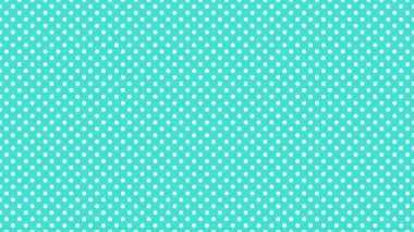 white polka dots pattern over turquoise useful as a background